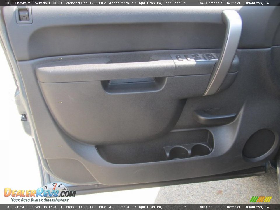 2012 Chevrolet Silverado 1500 LT Extended Cab 4x4 Blue Granite Metallic / Light Titanium/Dark Titanium Photo #11