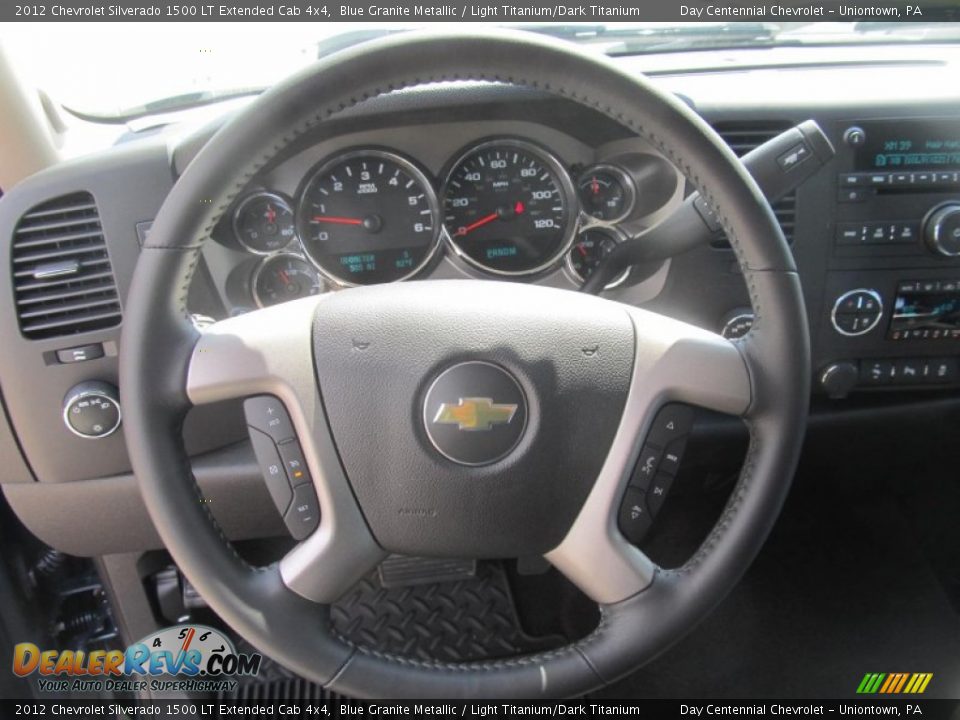 2012 Chevrolet Silverado 1500 LT Extended Cab 4x4 Blue Granite Metallic / Light Titanium/Dark Titanium Photo #15