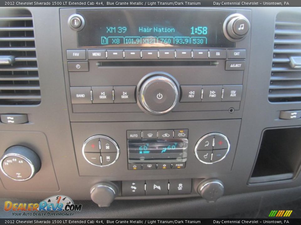 2012 Chevrolet Silverado 1500 LT Extended Cab 4x4 Blue Granite Metallic / Light Titanium/Dark Titanium Photo #16