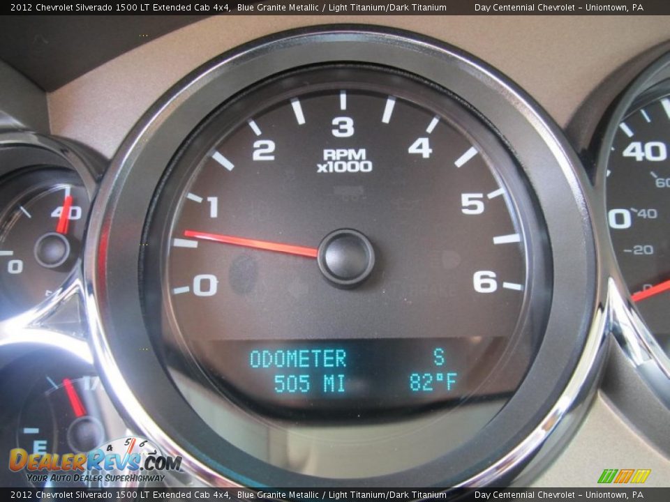 2012 Chevrolet Silverado 1500 LT Extended Cab 4x4 Blue Granite Metallic / Light Titanium/Dark Titanium Photo #20