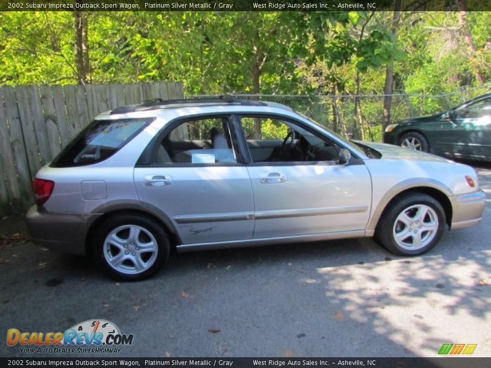 2002 Subaru Impreza Outback Sport Wagon Platinum Silver Metallic / Gray Photo #3