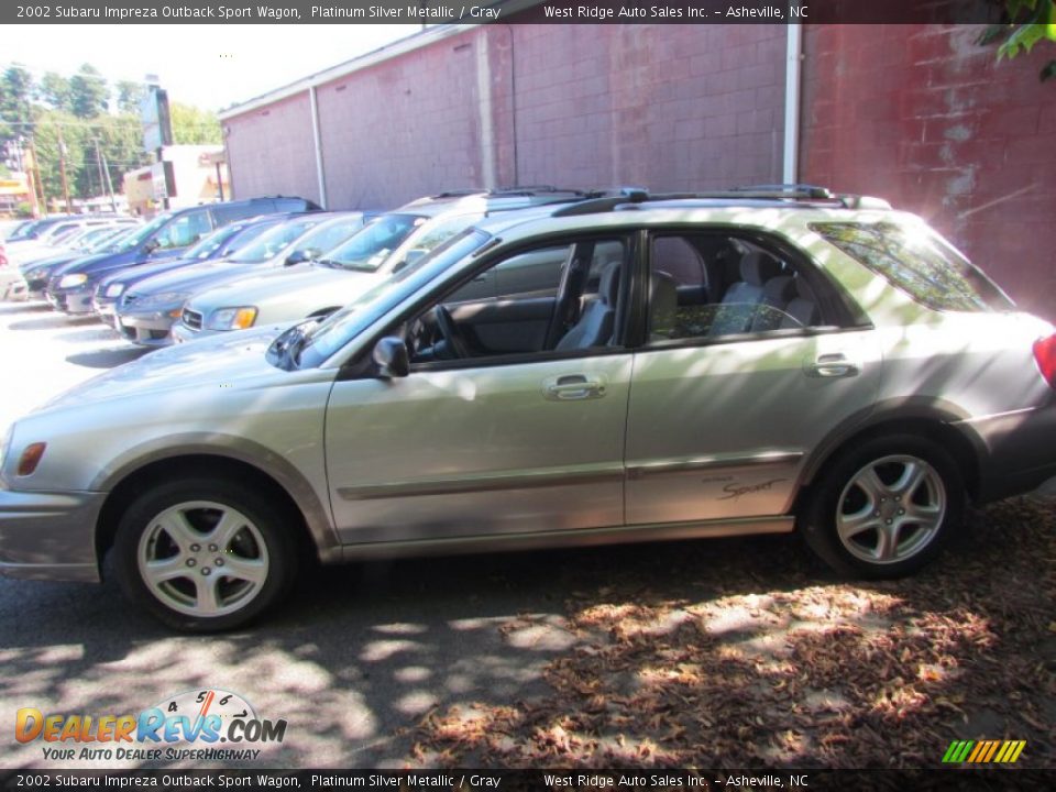 2002 Subaru Impreza Outback Sport Wagon Platinum Silver Metallic / Gray Photo #8