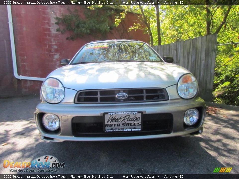 2002 Subaru Impreza Outback Sport Wagon Platinum Silver Metallic / Gray Photo #11