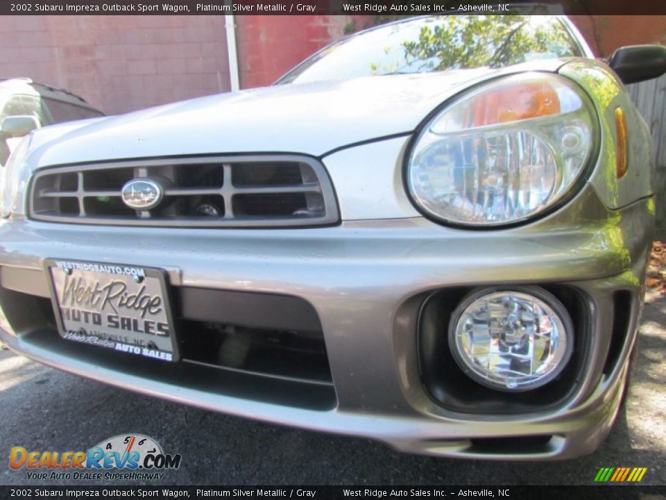 2002 Subaru Impreza Outback Sport Wagon Platinum Silver Metallic / Gray Photo #12