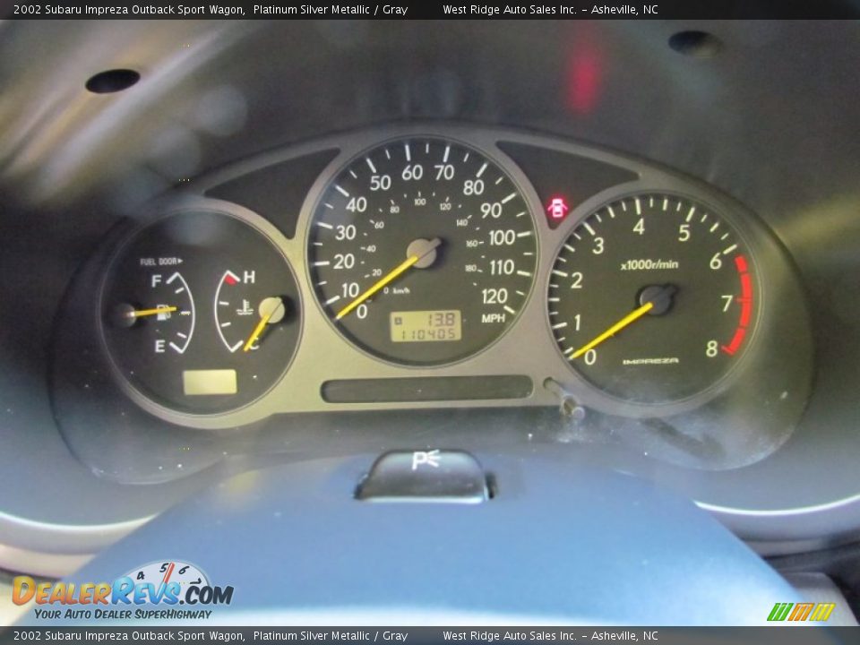 2002 Subaru Impreza Outback Sport Wagon Platinum Silver Metallic / Gray Photo #28