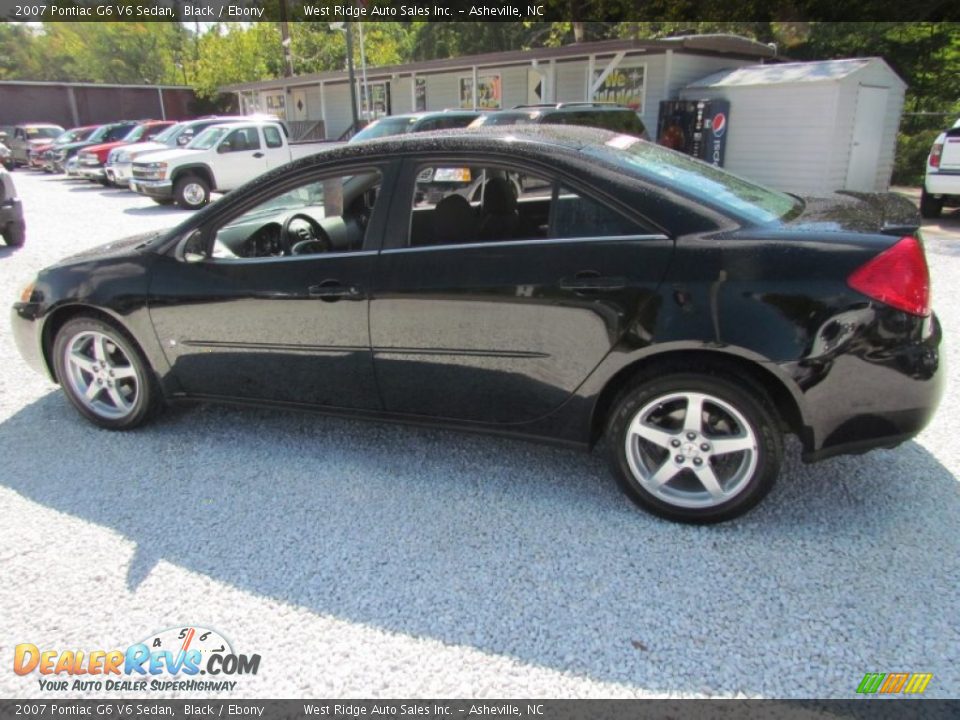 2007 Pontiac G6 V6 Sedan Black / Ebony Photo #8