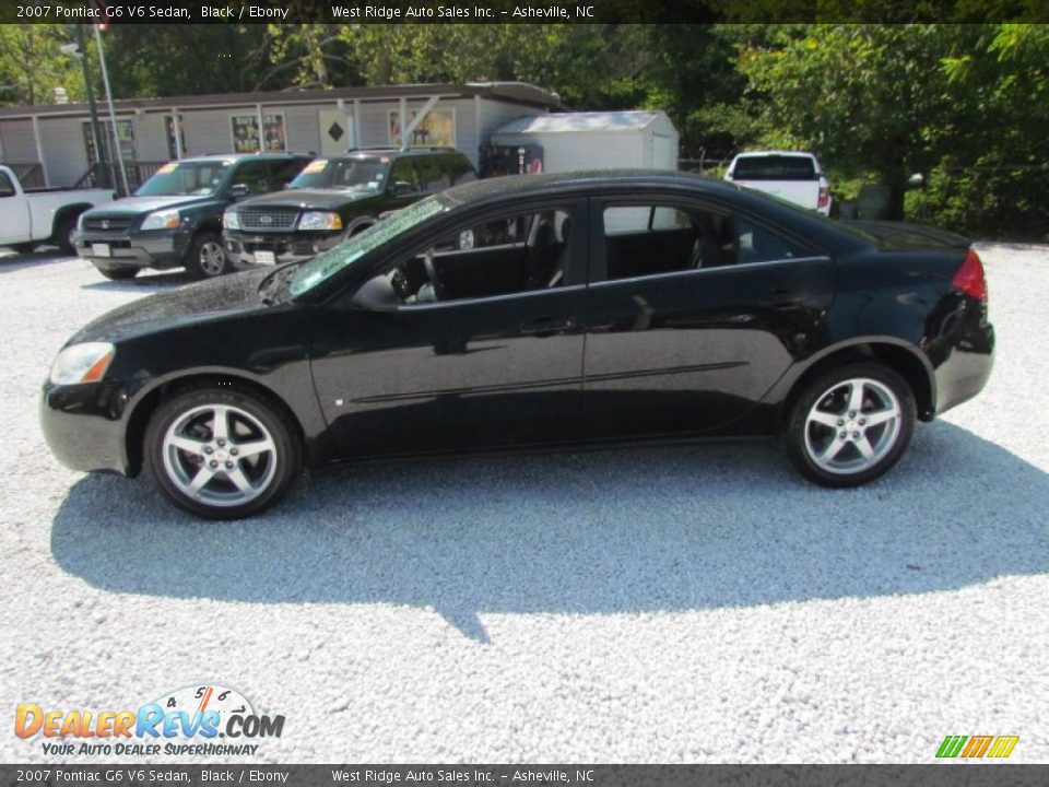2007 Pontiac G6 V6 Sedan Black / Ebony Photo #9