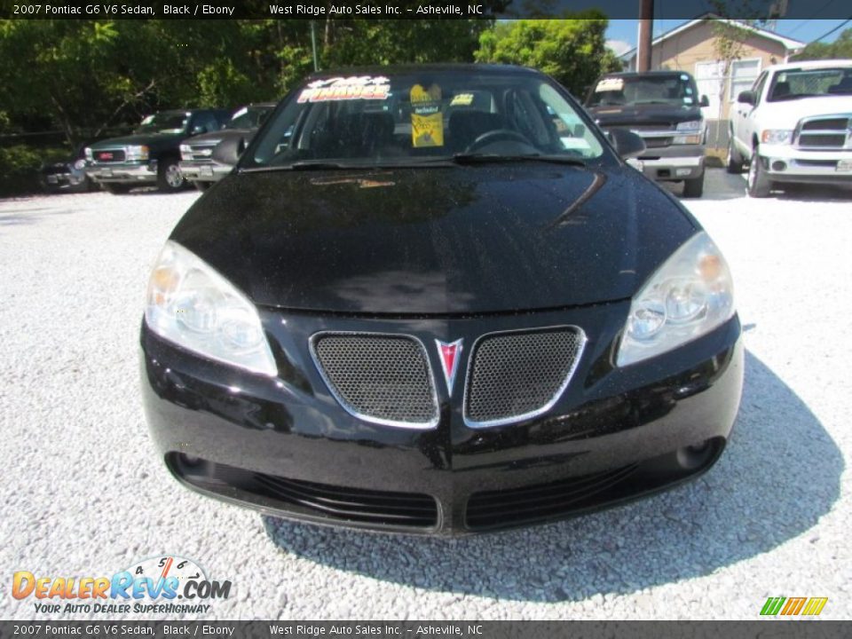 2007 Pontiac G6 V6 Sedan Black / Ebony Photo #12