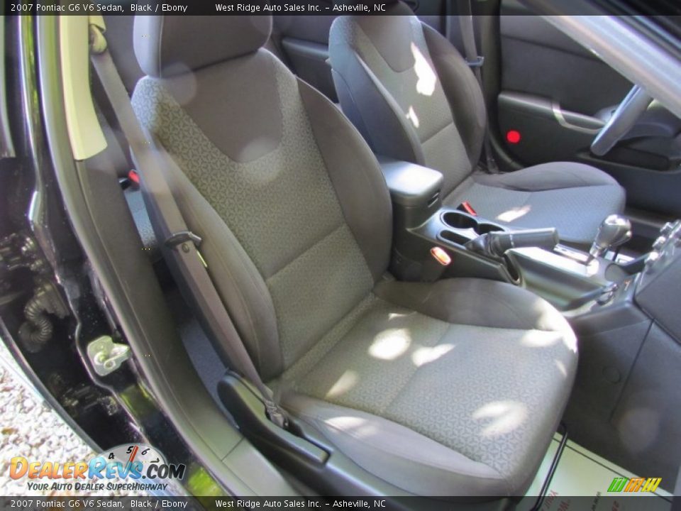2007 Pontiac G6 V6 Sedan Black / Ebony Photo #13