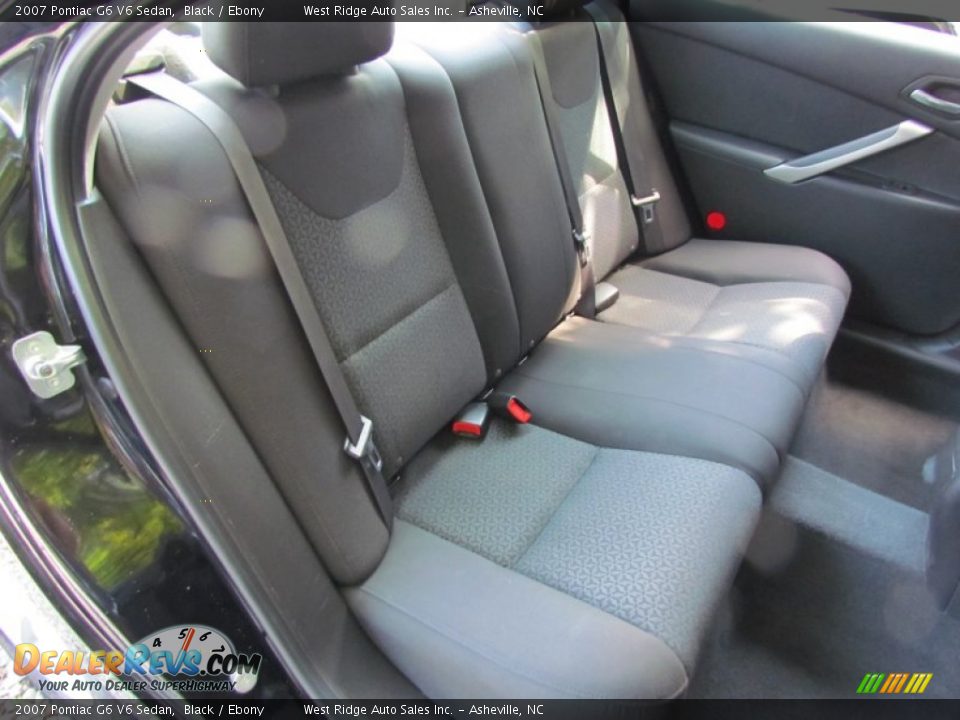 2007 Pontiac G6 V6 Sedan Black / Ebony Photo #17