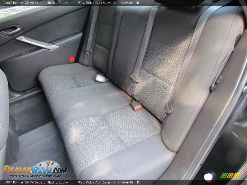 2007 Pontiac G6 V6 Sedan Black / Ebony Photo #18