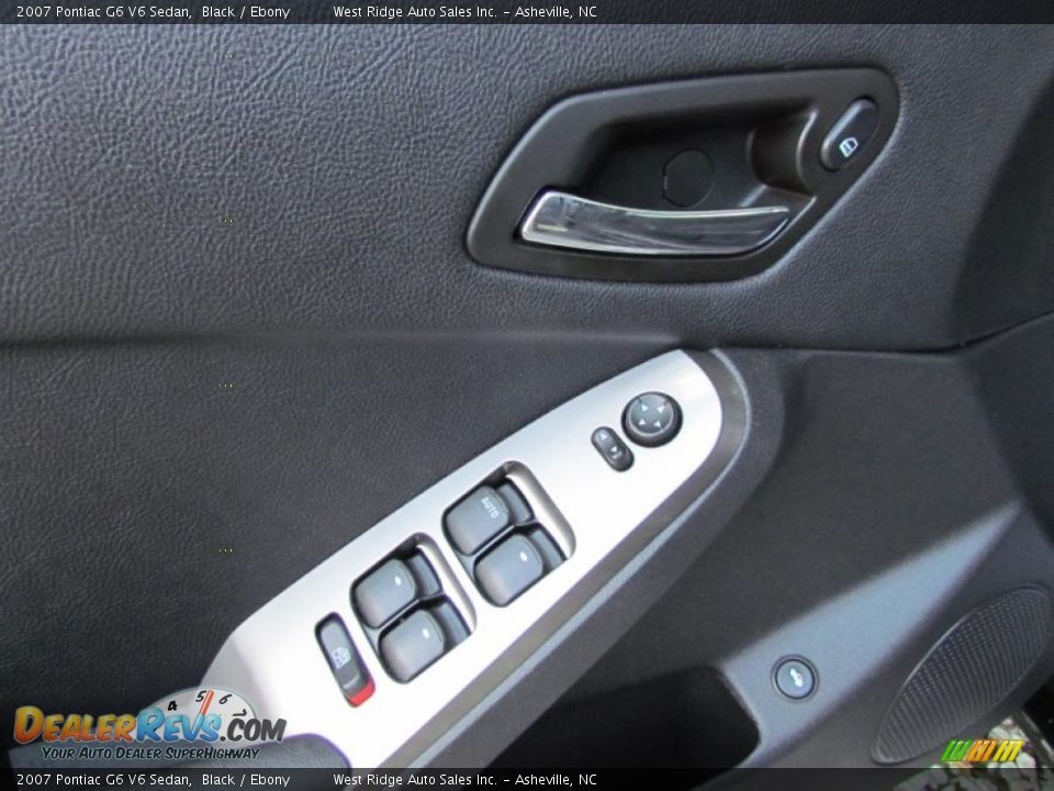 2007 Pontiac G6 V6 Sedan Black / Ebony Photo #20