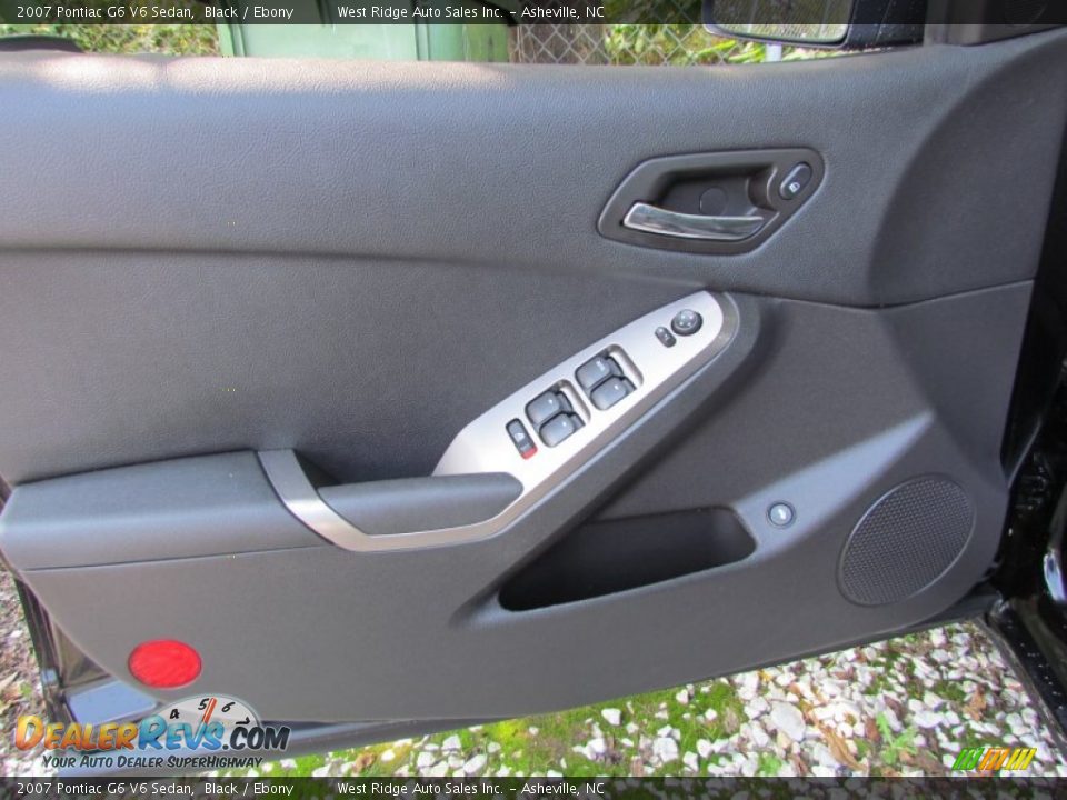 2007 Pontiac G6 V6 Sedan Black / Ebony Photo #21