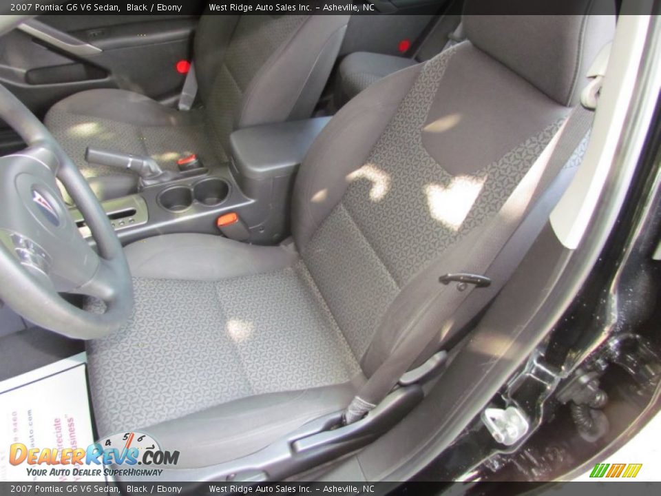 2007 Pontiac G6 V6 Sedan Black / Ebony Photo #22