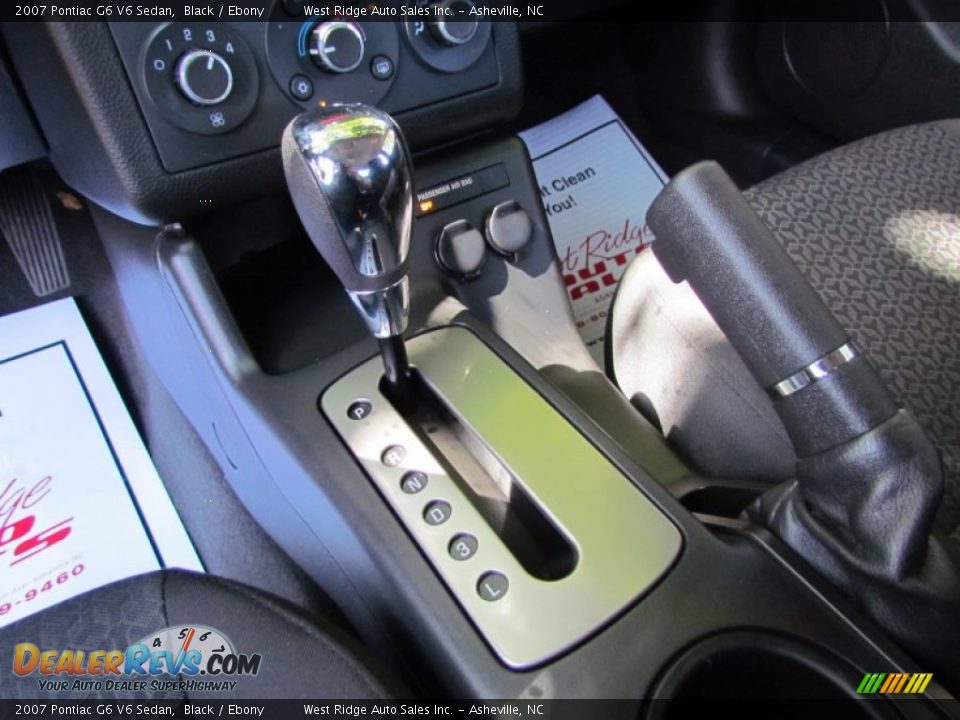 2007 Pontiac G6 V6 Sedan Black / Ebony Photo #27