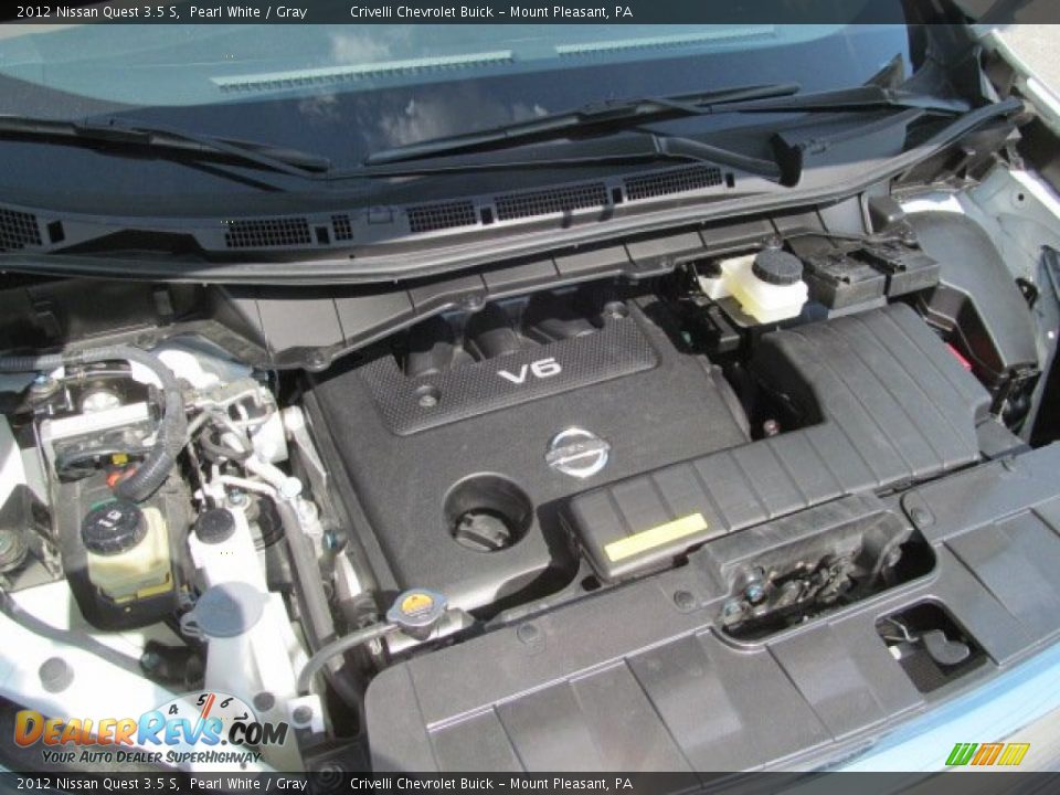 2012 Nissan Quest 3.5 S Pearl White / Gray Photo #11