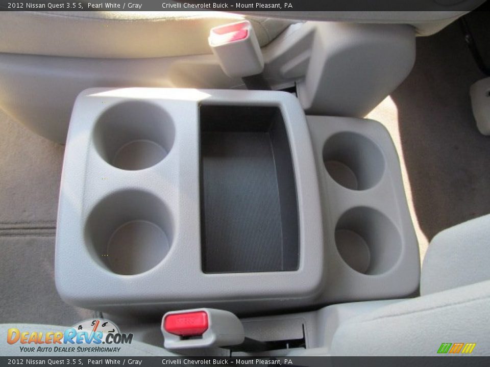 2012 Nissan Quest 3.5 S Pearl White / Gray Photo #22