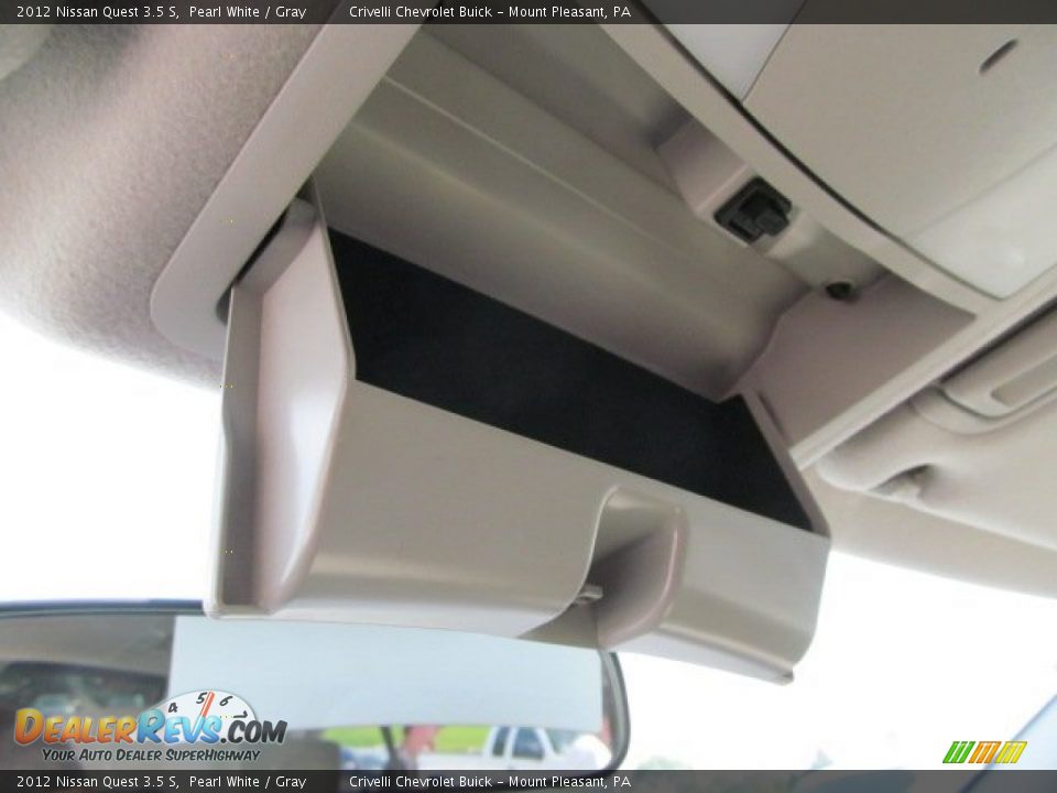 2012 Nissan Quest 3.5 S Pearl White / Gray Photo #23