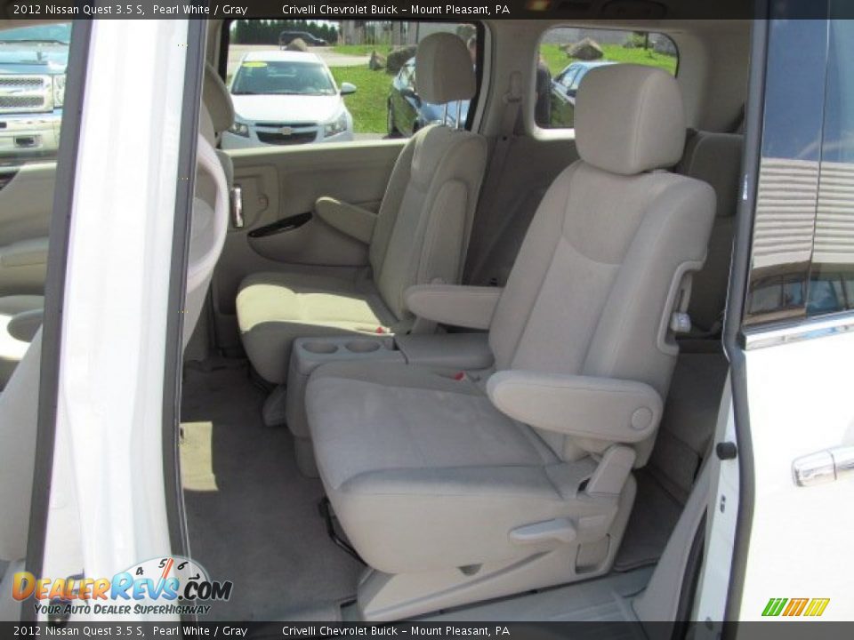 2012 Nissan Quest 3.5 S Pearl White / Gray Photo #25