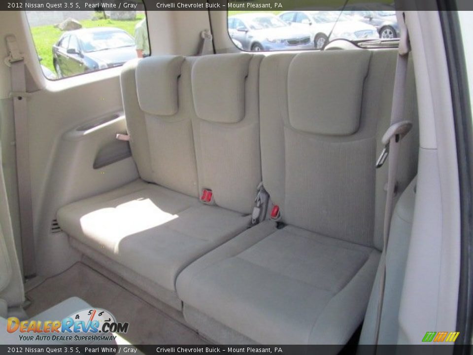 2012 Nissan Quest 3.5 S Pearl White / Gray Photo #26