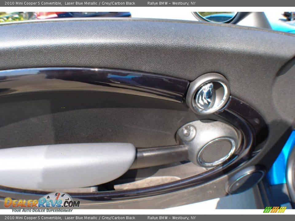 2010 Mini Cooper S Convertible Laser Blue Metallic / Grey/Carbon Black Photo #10