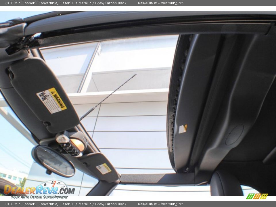 2010 Mini Cooper S Convertible Laser Blue Metallic / Grey/Carbon Black Photo #15