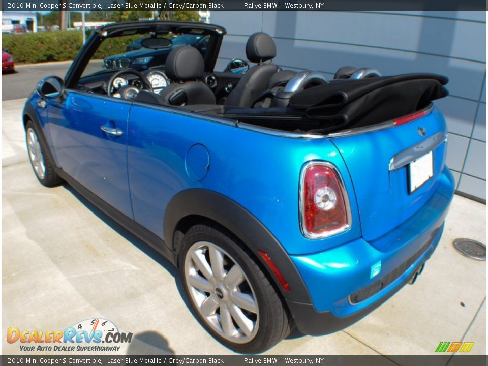 2010 Mini Cooper S Convertible Laser Blue Metallic / Grey/Carbon Black Photo #19
