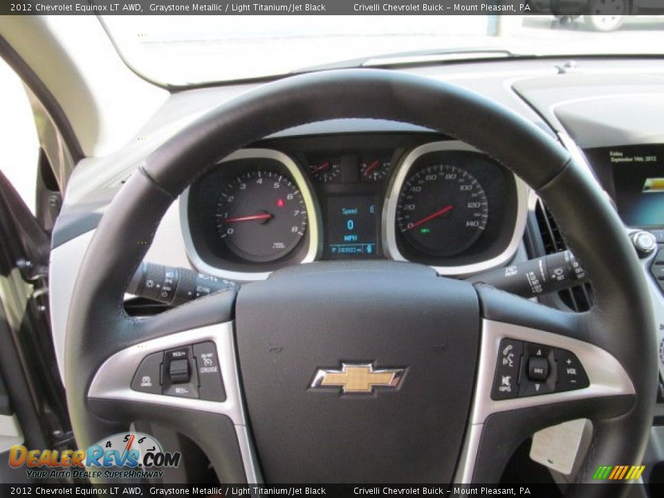 2012 Chevrolet Equinox LT AWD Graystone Metallic / Light Titanium/Jet Black Photo #21