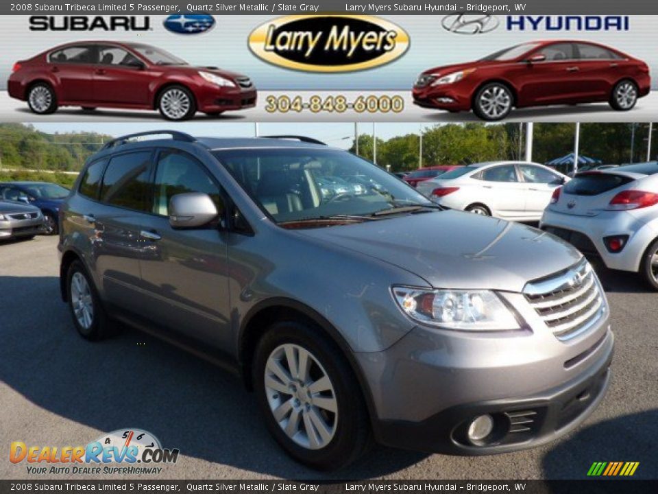 2008 Subaru Tribeca Limited 5 Passenger Quartz Silver Metallic / Slate Gray Photo #1