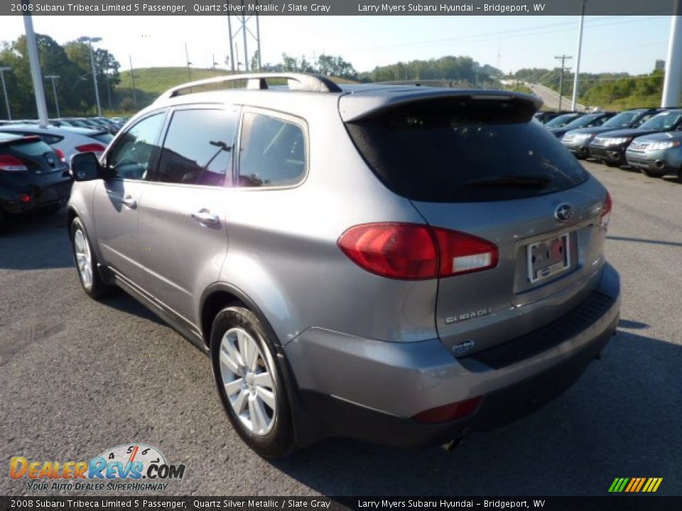 2008 Subaru Tribeca Limited 5 Passenger Quartz Silver Metallic / Slate Gray Photo #5