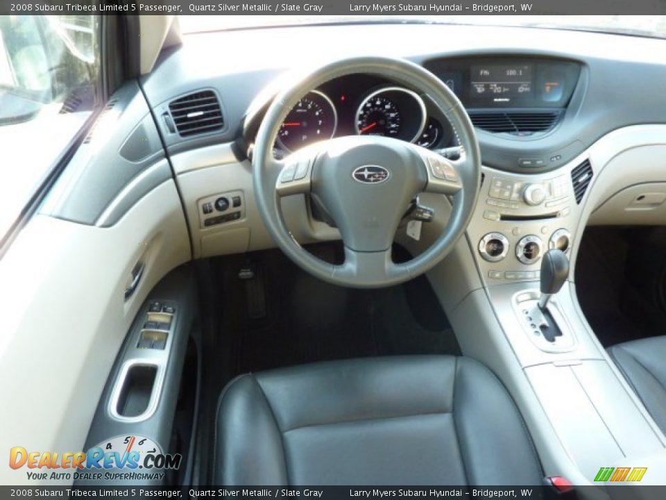 2008 Subaru Tribeca Limited 5 Passenger Quartz Silver Metallic / Slate Gray Photo #15