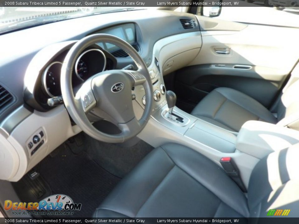2008 Subaru Tribeca Limited 5 Passenger Quartz Silver Metallic / Slate Gray Photo #17