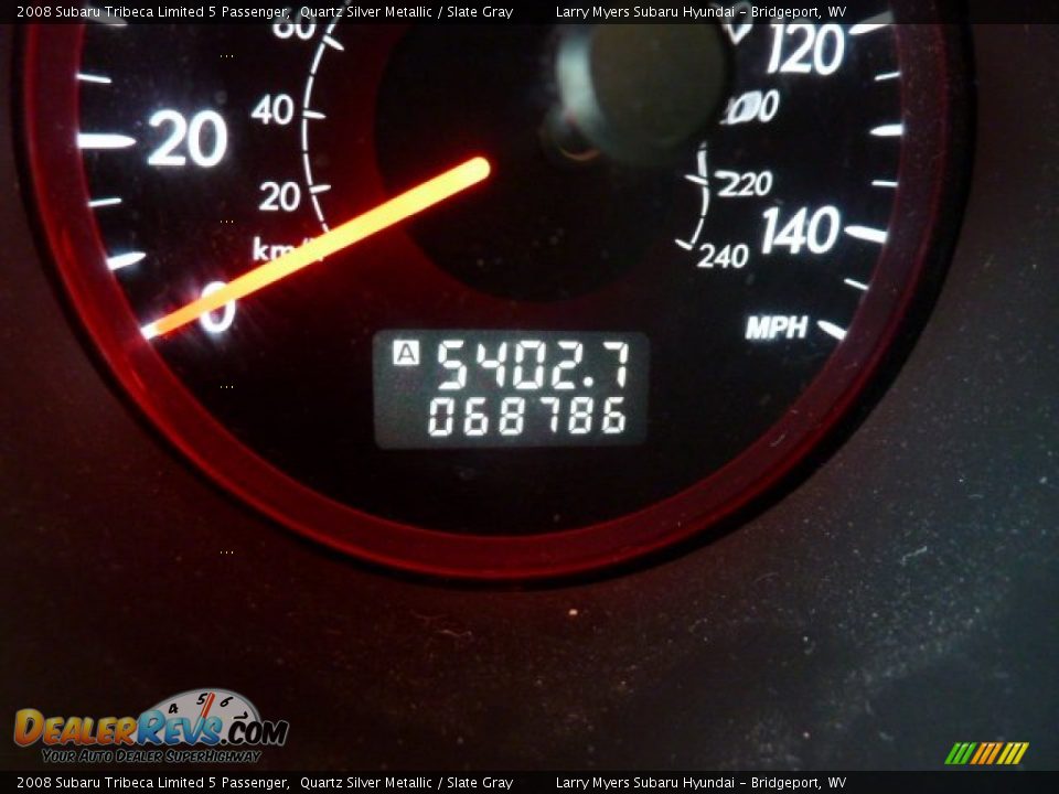 2008 Subaru Tribeca Limited 5 Passenger Quartz Silver Metallic / Slate Gray Photo #20