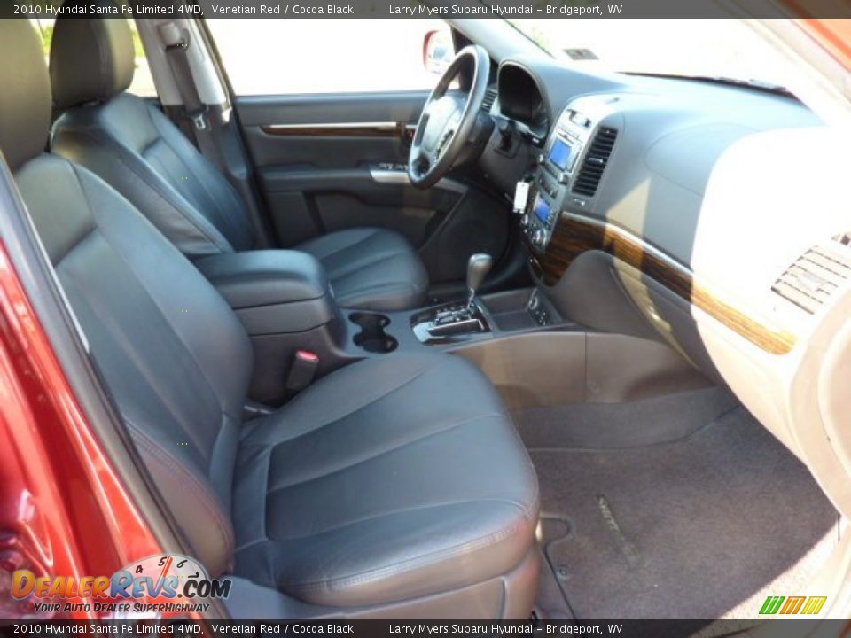 2010 Hyundai Santa Fe Limited 4WD Venetian Red / Cocoa Black Photo #10