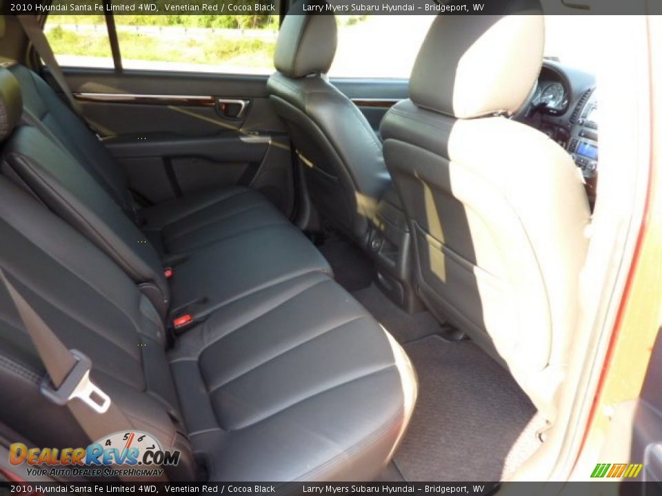 2010 Hyundai Santa Fe Limited 4WD Venetian Red / Cocoa Black Photo #12