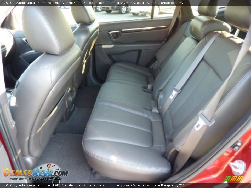 2010 Hyundai Santa Fe Limited 4WD Venetian Red / Cocoa Black Photo #14