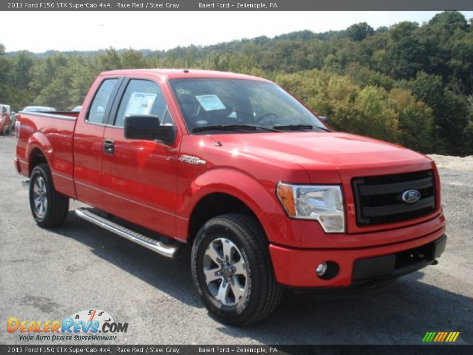 Front 3/4 View of 2013 Ford F150 STX SuperCab 4x4 Photo #2