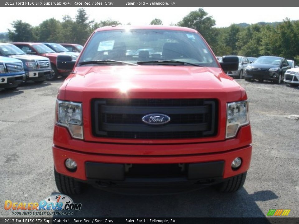 2013 Ford F150 STX SuperCab 4x4 Race Red / Steel Gray Photo #3