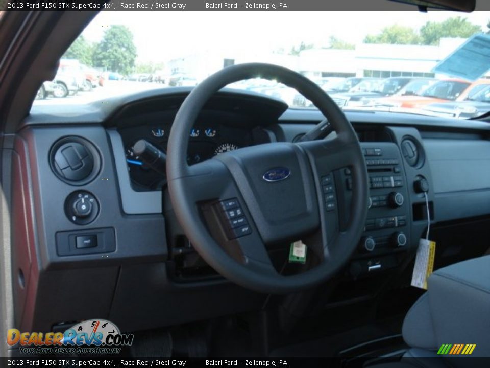 2013 Ford F150 STX SuperCab 4x4 Race Red / Steel Gray Photo #10