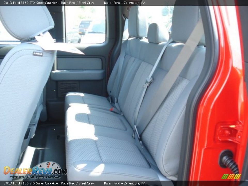 Steel Gray Interior - 2013 Ford F150 STX SuperCab 4x4 Photo #13