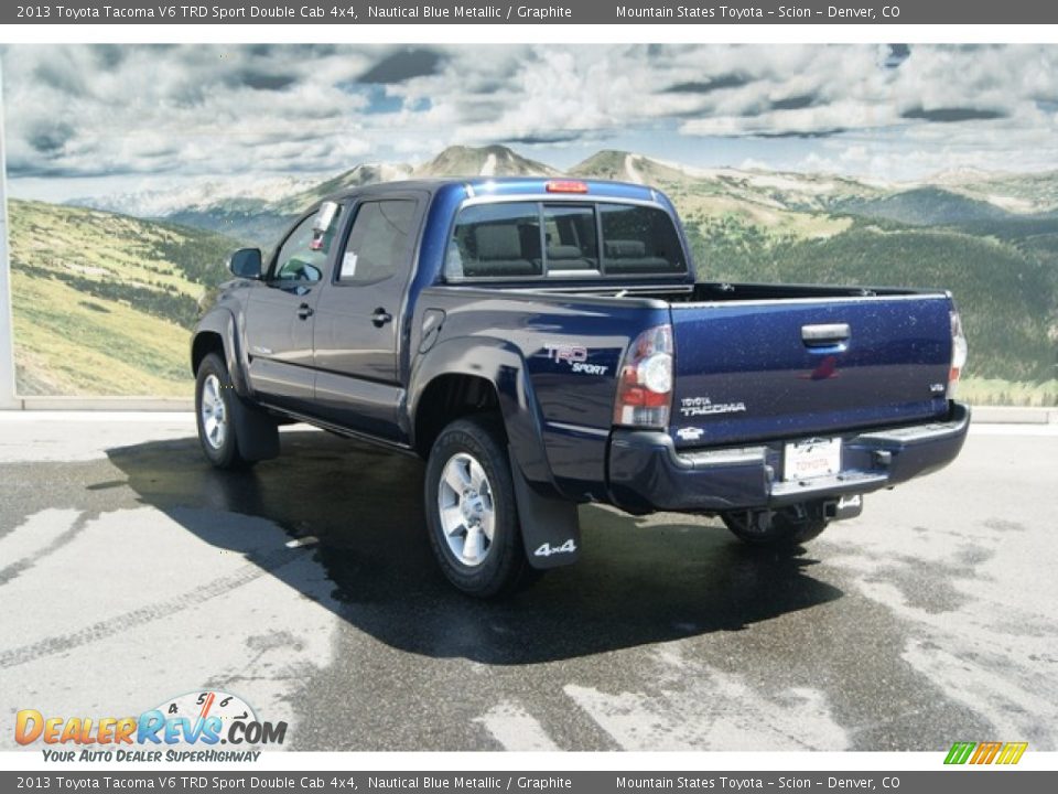 2013 Toyota Tacoma V6 TRD Sport Double Cab 4x4 Nautical Blue Metallic / Graphite Photo #2