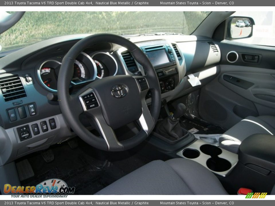 2013 Toyota Tacoma V6 TRD Sport Double Cab 4x4 Nautical Blue Metallic / Graphite Photo #5