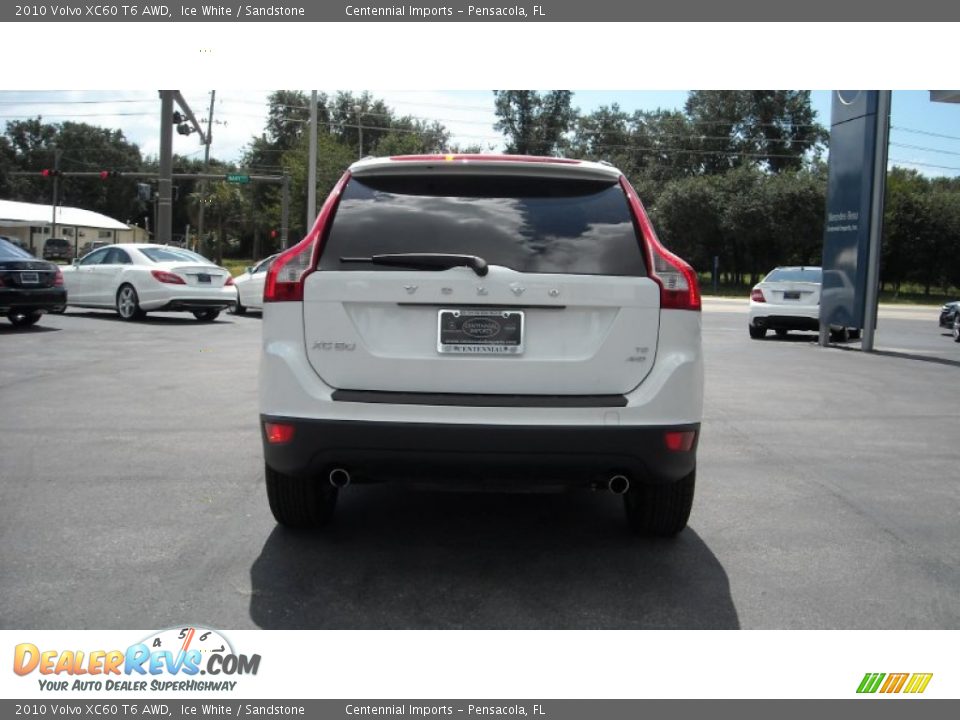 2010 Volvo XC60 T6 AWD Ice White / Sandstone Photo #4