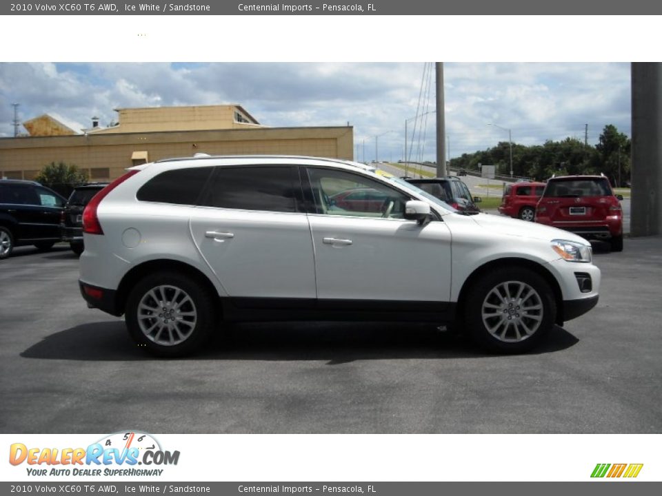 2010 Volvo XC60 T6 AWD Ice White / Sandstone Photo #6