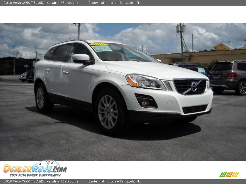 2010 Volvo XC60 T6 AWD Ice White / Sandstone Photo #7