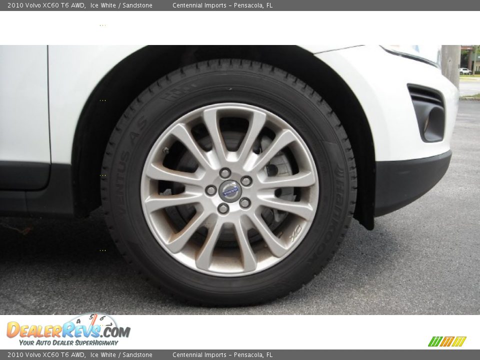 2010 Volvo XC60 T6 AWD Ice White / Sandstone Photo #13