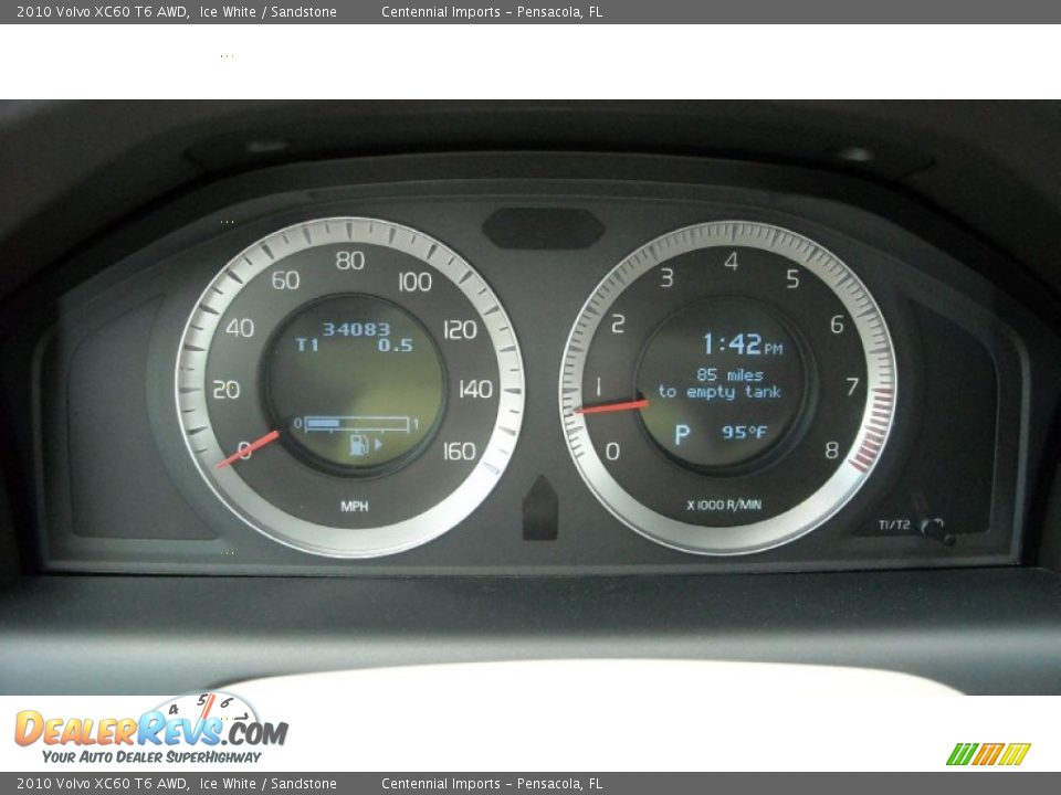 2010 Volvo XC60 T6 AWD Ice White / Sandstone Photo #34