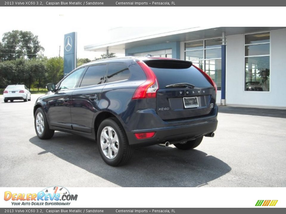 2013 Volvo XC60 3.2 Caspian Blue Metallic / Sandstone Photo #3
