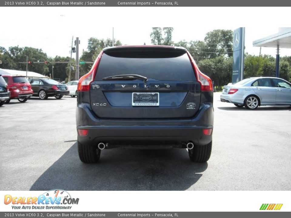 2013 Volvo XC60 3.2 Caspian Blue Metallic / Sandstone Photo #4