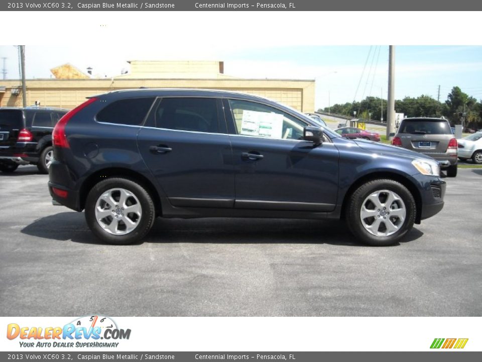 2013 Volvo XC60 3.2 Caspian Blue Metallic / Sandstone Photo #6